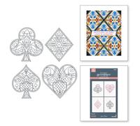 Spellbinders Enchanting Suit Facets Press Plates from The Jack of All Trades Collection by Jaycee Gaspar