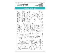 Spellbinders Envelope of Wonder Sentiments Clear Stamp Set from The Envelope of Wonder Collection