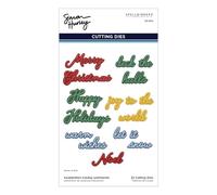 Spellbinders Etched Die by Simon Hurley-Handwritten Holiday Sentiments, Let Snow, Metal, one