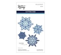 Spellbinders Etched Die by Simon Hurley-Layering Snowflakes, Let It Snow, Metal, one
