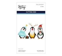 Spellbinders Etched Die by Simon Hurley-Playful Penguins, Let It Snow, one