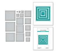 Spellbinders- Everlasting Squares Etched Dies from the Everlasting Shapes Collection