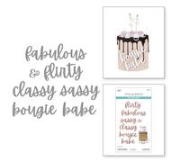 Spellbinders Fabulous Birthday Etched Dies from The Bougie Birthday Collection by Nina Boettcher