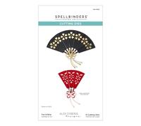 Fan & Bow Etched Dies from The Spring in Kyoto Collection by Alex Syberia Designs