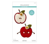Spellbinders Felt Cheeky Apple Etched Dies from The Summer Felt Stitch & Create Collection by Nichol Spohr