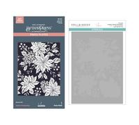 Festive Poinsettias BetterPress and Stencil Bundle from The Amaryllis Christmas Collection by Yana Smakula