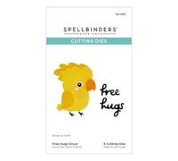 Spellbinders Free Hugs Oscar Etched Dies from The Cheerful Chirps Collection