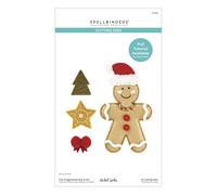 Spellbinders Gingerbread Boy & Girl Etched Dies from The Felt Stitch & Create Collection by Nicole Spohr, Metal, ONE