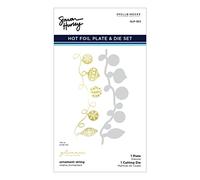 Spellbinders Glimmer Hot Foil Plate & Die By Simon Hurley-Ornament String -Joyful Christmas GLP363