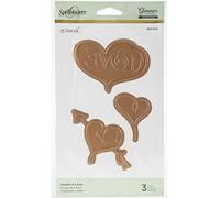 Spellbinders Glimmer Hot Foil Plate-Heart & Love, Multi, Large: 8.4 x 6 cm