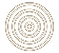 Spellbinders GLP-255 Glimmer Hot Foil Plate Circles, Metal