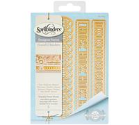 Spellbinders Graceful Sweet Words Card Creator Die, Brown