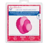 Spellbinders Grand Calibur Nestabilities Dies-Scalloped Ovals