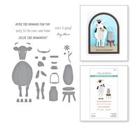 Spellbinders Hay There Clear Stamp & Die Set from The On The Farm Collection