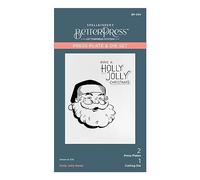 Spellbinders Holly Jolly Santa Press Plate & Die Set from The More BetterPress Christmas Collection