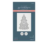 Spellbinders Holly Tree Press Plate & Die Set from The BetterPress Christmas Collection