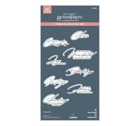 Spellbinders Home for Christmas Sentiments Press Plate & Die Set from The Amaryllis Christmas Collection by Yana Smakula