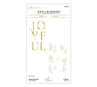 Spellbinders Joyful Glimmer Hot Foil Plate from The De-Light-Ful Christmas Collection by Yana Smakula