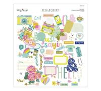 Spellbinders Just Sayin' Chipboard Die Cuts from The Just Sayin' Collection by Kelly Bangs