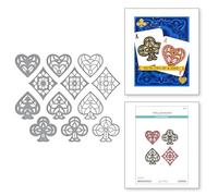 Spellbinders Kaleidoscope Noble Suits Etched Dies from the Jack of All Trades Collection by Jaycee Gaspar
