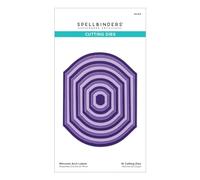 Spellbinders Labels Etched Dies from The Mirrored Arch Collection, Metal, ONE