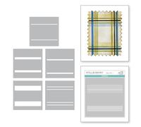 Spellbinders Layered Stencil by Wendy Vecchi-Plaid Builder