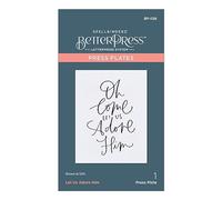 Spellbinders Let Us Adore Him Press Plate from The More BetterPress Christmas Collection