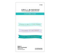 Spellbinders Make It Merry Sentiments Etched Dies from The Make It Merry Collection