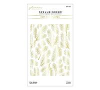Spellbinders Pine Sprays Hot Foil Plate from The Glimmer for The Holidays Collection