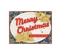 Spellbinders Poinsettia-Glimmer Hot Foil Plate & Die Set-Sparkling Christmas Collection, Metal, Large 5.7 x 5.3 cm, GLP-196