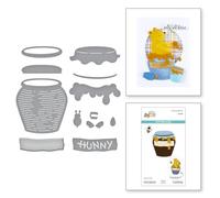 Spellbinders Pooh's Hunny Pot Etched Dies from the Say Cheese Classic Pooh Collection in Collaboration with Simple Stories