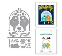 Spellbinders Pretty Birds Etched Dies from The Cheerful Chirps Collection