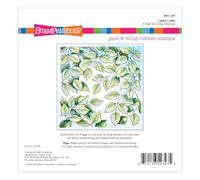 Spellbinders RSC-031 Stampendous Leafy Lines Cling Rubber Stamp Set from The Beautiful Backgrounds Collection