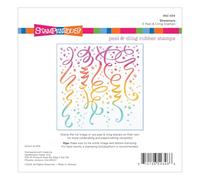 Spellbinders RSC-034 Stampendous Streamers Cling Rubber Stamp Set from The Beautiful Backgrounds Collection