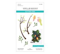 Spellbinders S4-1338 Perched Birds Etched Dies from The Tunnel Scapes Collection by Vicky Papaioannou
