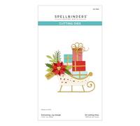 Spellbinders S4-1358 Delivering Joy Sleigh Etched Dies from The Handmade Holidays Collection