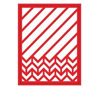 Spellbinders S4-453 Shapeabilities Diagonal Chevron Die Cuts, Brown, Various