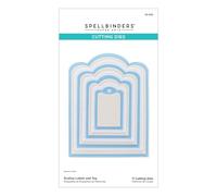 Spellbinders S5-625 Scallop Labels and Tag Etched Dies from The Sealed 3D Botanicals Collection