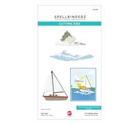 Spellbinders S5-633 Set Sail Etched Dies from The Fair Winds Collection by Dawn Woleslagle