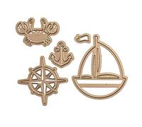 Spellbinders SBS3-336 Die D-Lites Out to Sea Etched Dies, Indie Line