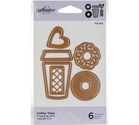 Spellbinders SBS3-342 Die D-Lites Coffee Time Etched Dies, Indie Line