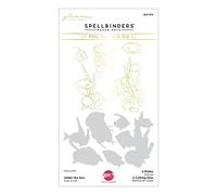 Spellbinders Sea Glimmer Hot Foil Plate & Die Set from The Seahorse Kisses Collection by Dawn Woleslagle, Metal, ONE