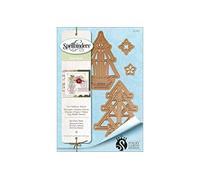 Spellbinders Shapeabilities Art Deco Trees Die, Metal, Brown
