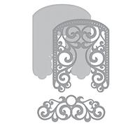 Spellbinders Shapeabilities Filigree Veil Die, Metal, Brown, 22.3 x 12.9 x 0.2 cm