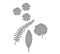 Spellbinders Shapeabilities Geraniums and Leaves Die, Metal, Brown, 19.6 x 12.4 x 0.2 cm