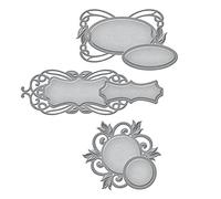 Spellbinders Shapeabilities Style Nouille Tags Die, Metal, Brown, 19.6 x 12.3 x 0.2 cm