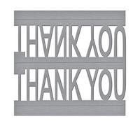 Spellbinders "Shapeabilities" Thank You Pop Up Die, Brown