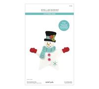 Spellbinders Snowman Star Etched Dies from The Felt Stitch & Create Collection by Nicole Spohr, Metal, ONE