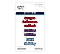 Space Greetings Etched Dies from The Simon's Space Adventure Collection by Simon Hurley