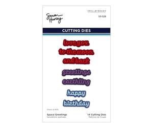 Spellbinders Space Greetings Etched Dies from The Simon's Space Adventure Collection by Simon Hurley